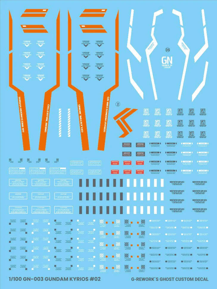 G-REWORK Decal M214 MG Gundam Kyrios - Image 16