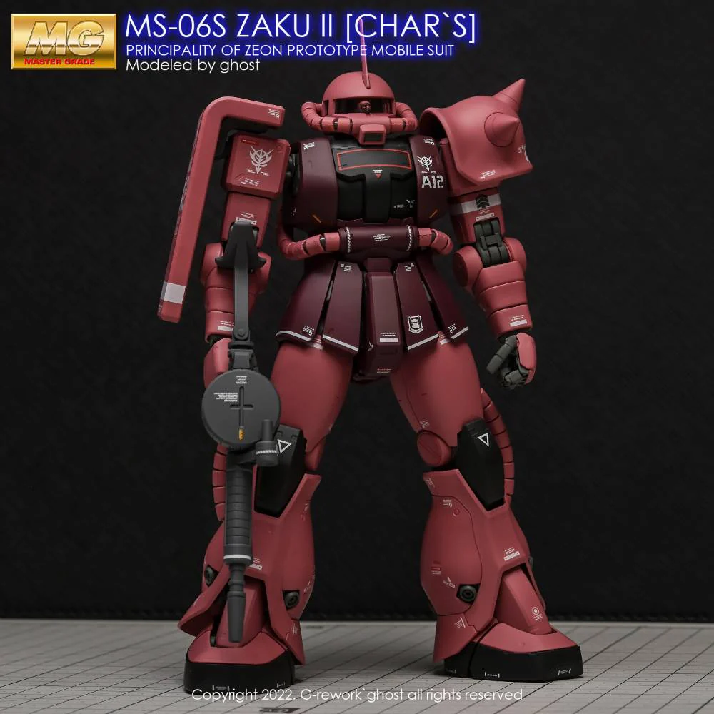 G-REWORK Decal M98 MG MS-06S Zaku II Ver 2.0 Char Custom - Image 2