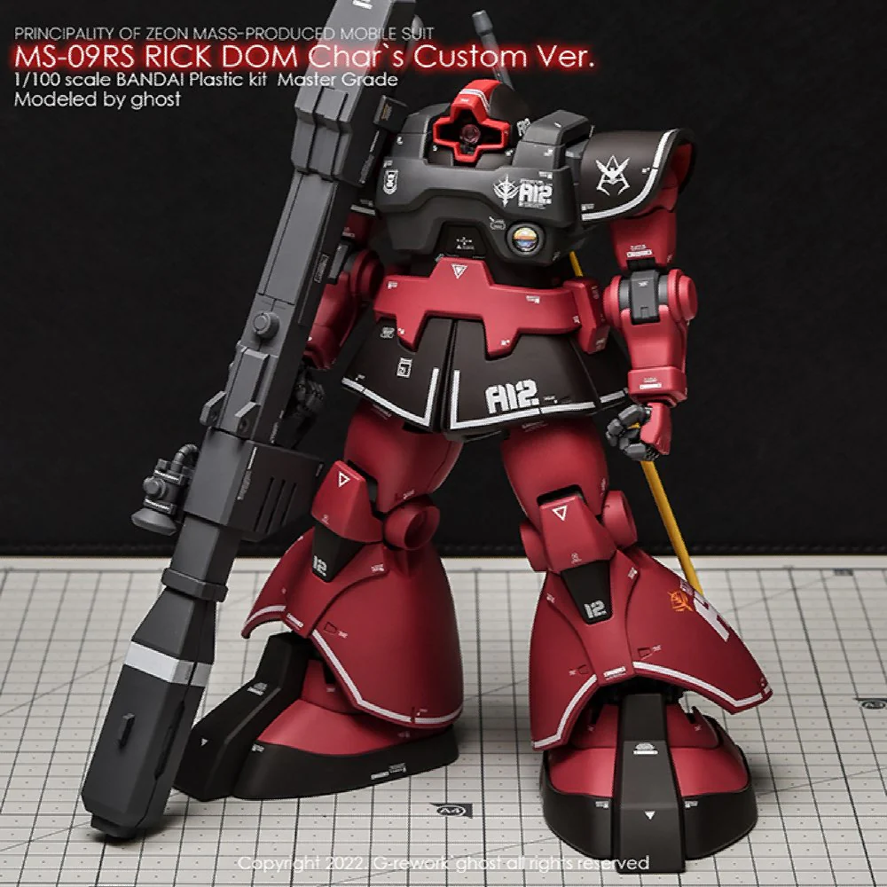 G-REWORK Decal M196 MG Rick Dom 1.5 Char's Custom - Image 11
