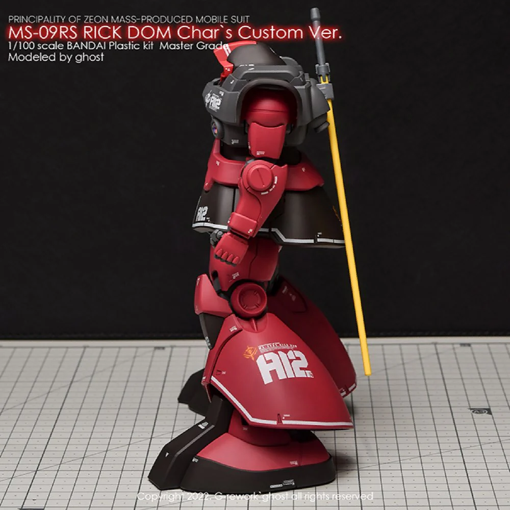 G-REWORK Decal M196 MG Rick Dom 1.5 Char's Custom - Image 4