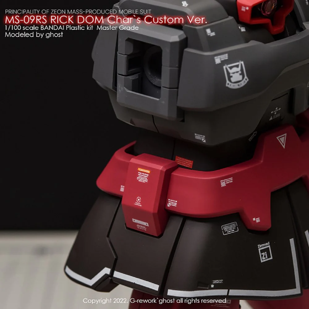 G-REWORK Decal M196 MG Rick Dom 1.5 Char's Custom - Image 7