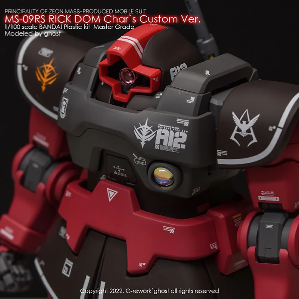 G-REWORK Decal M196 MG Rick Dom 1.5 Char's Custom - Image 9