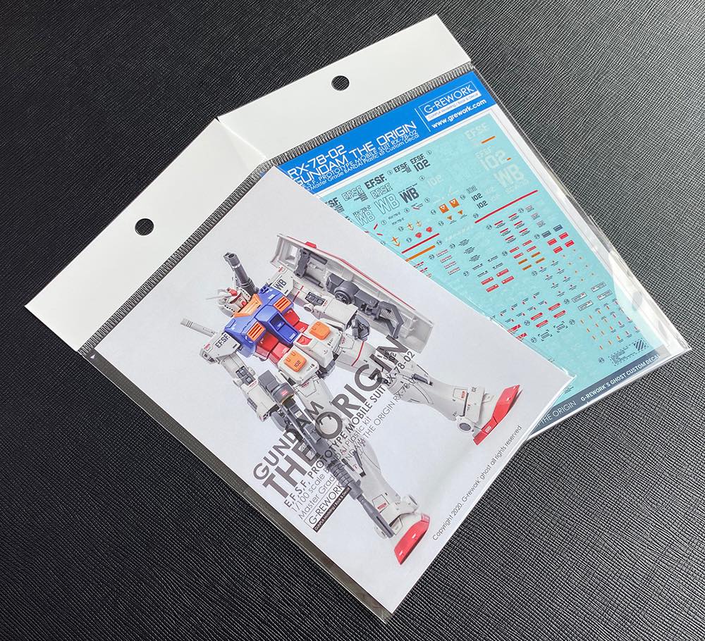 G-REWORK Decal M190 MG RX-78-2 Gundam The Origin (Ver 2.0) - Image 3
