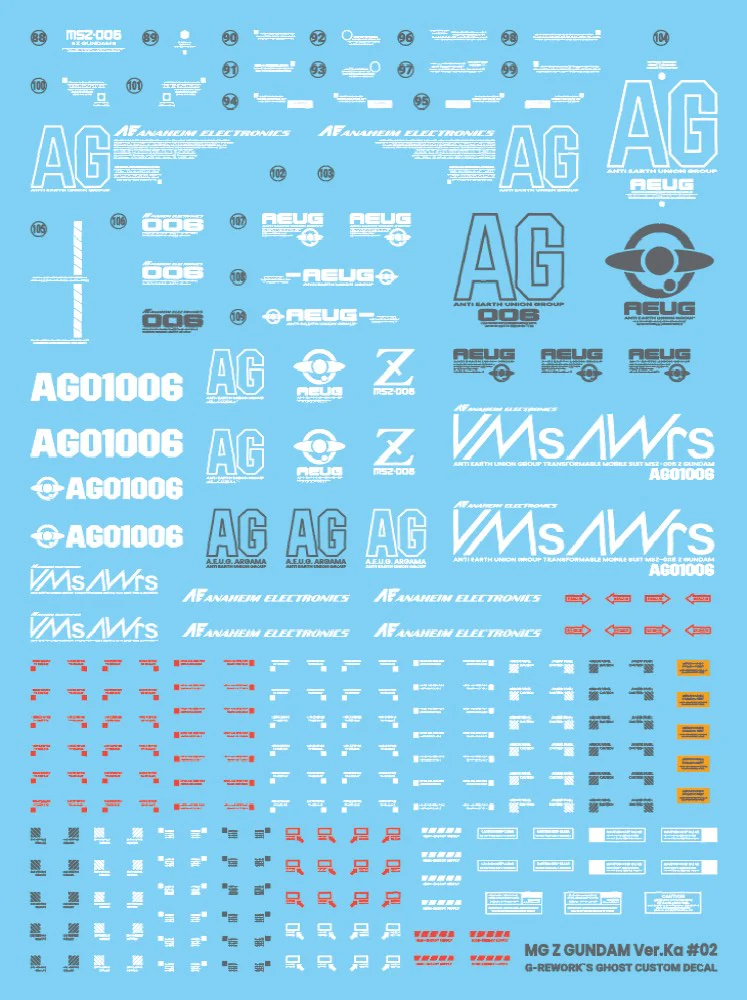 G-REWORK Decal M221 MG Zeta Gundam Ver.Ka - Image 15