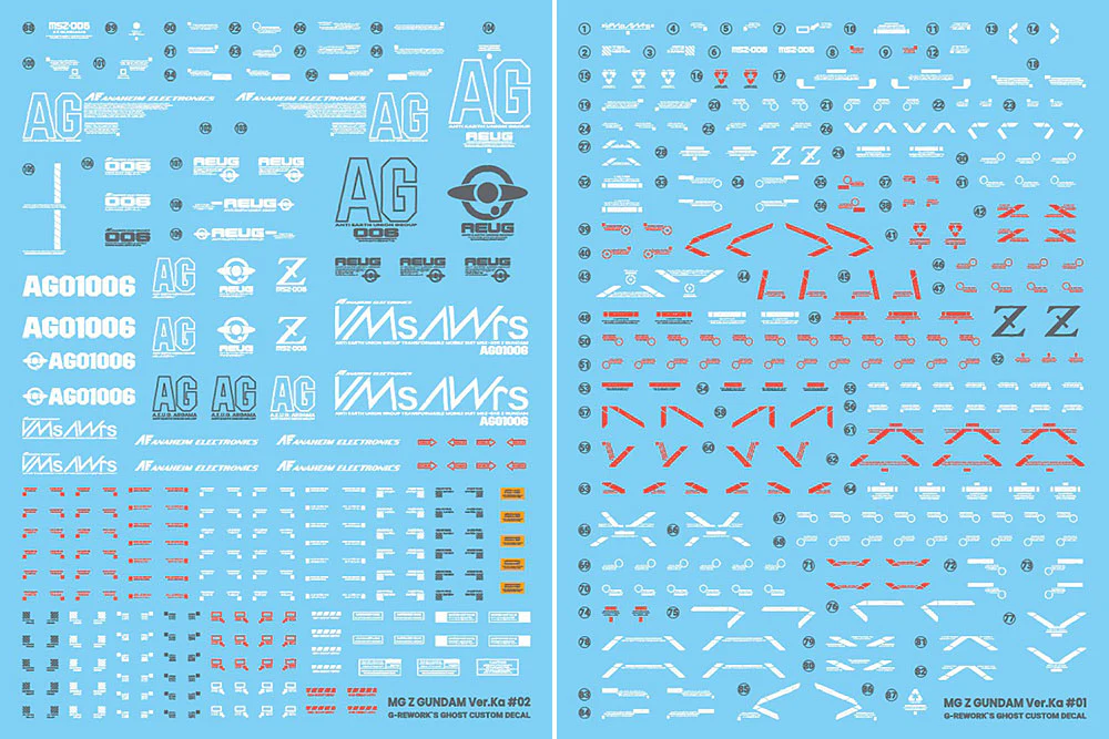 G-REWORK Decal M221 MG Zeta Gundam Ver.Ka - Image 17