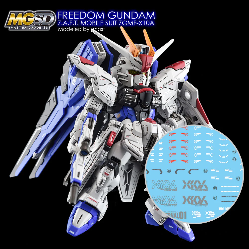 G-REWORK Decal MS01 MGSD Freedom Gundam
