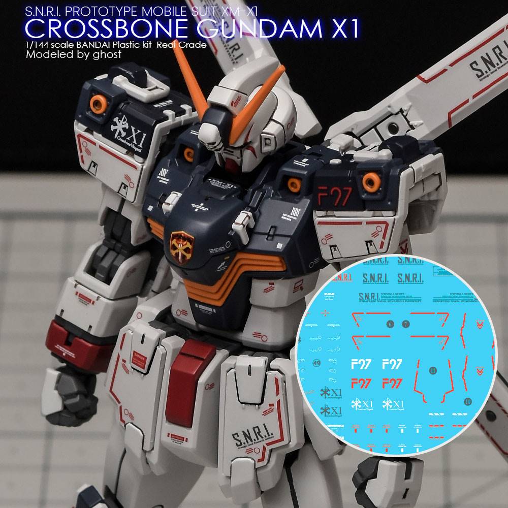 G-REWORK Decal RG31 RG Crossbone Gundam X1
