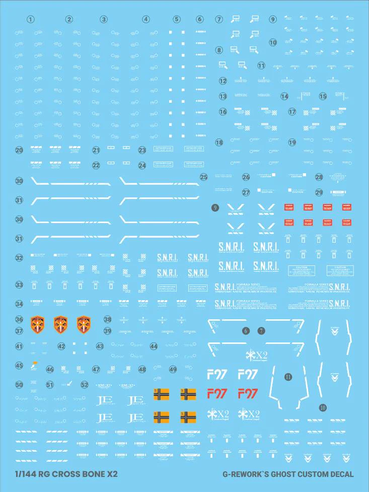 G-REWORK Decal RG31-X2 RG Crossbone Gundam X2 - Image 10