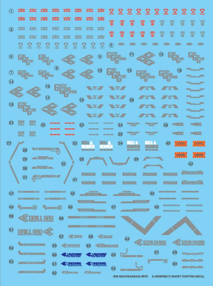 G-REWORK Decal RG-G01 RG Gao Gai Gar - Image 9