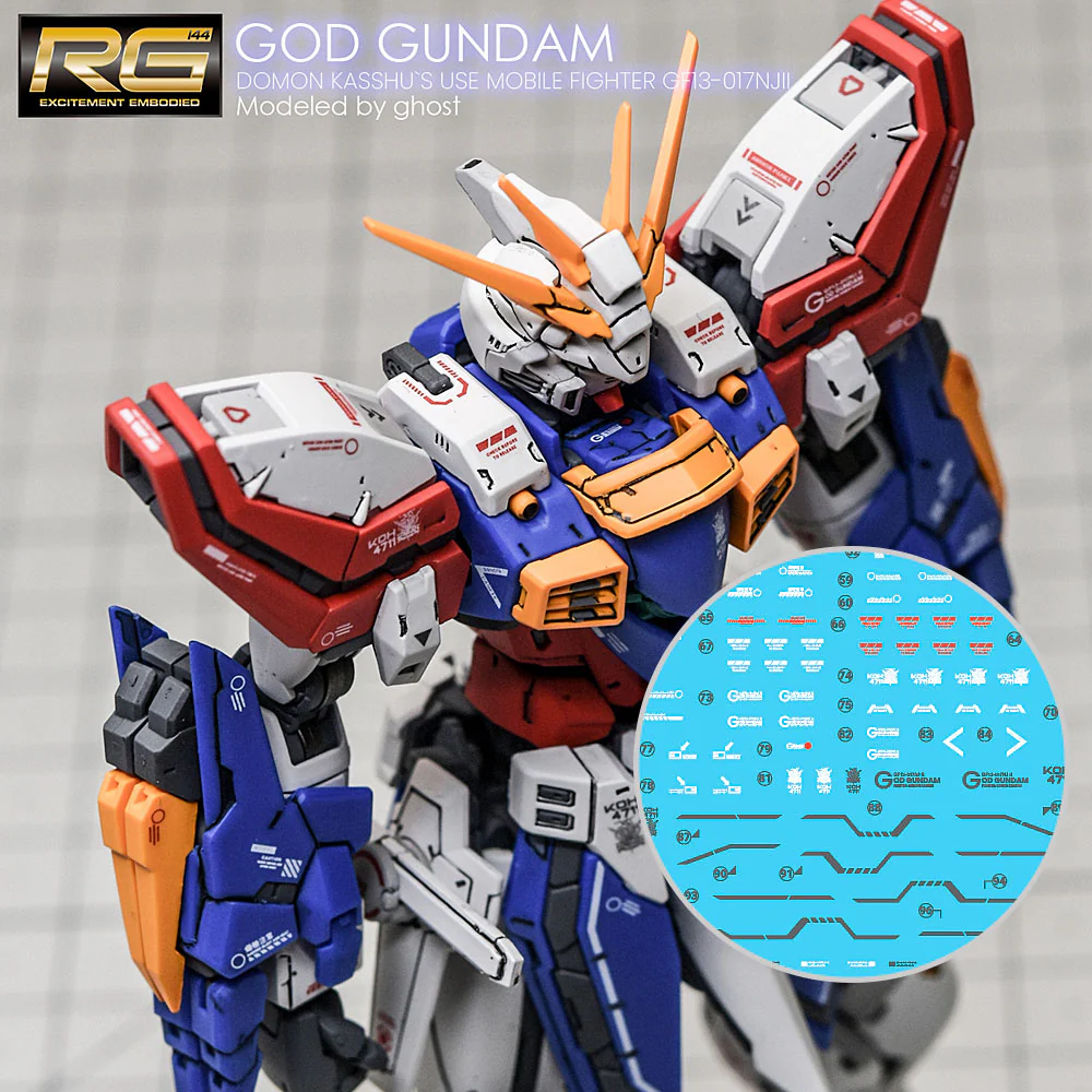 G-REWORK Decal RG37 RG God Gundam