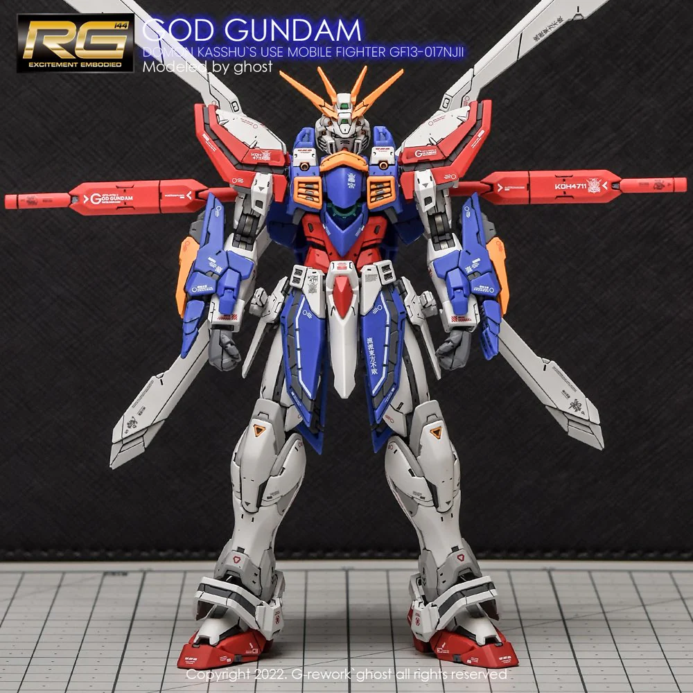 G-REWORK Decal RG37 RG God Gundam - Image 14