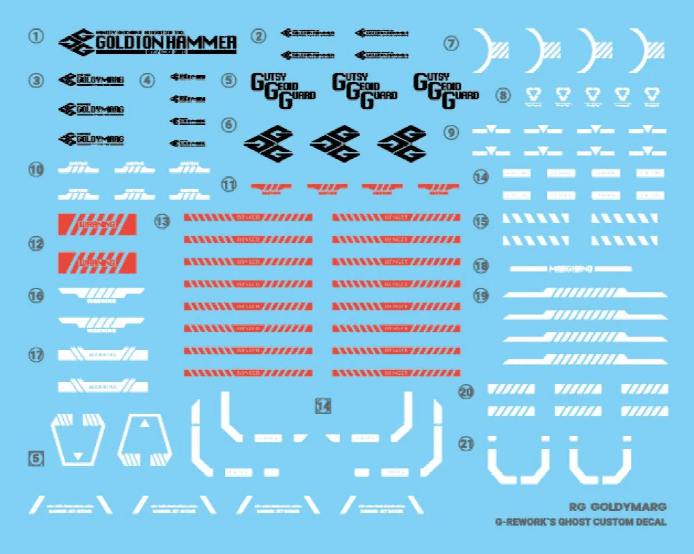 G-REWORK Decal RG-G02 RG Goldymarg - Image 7