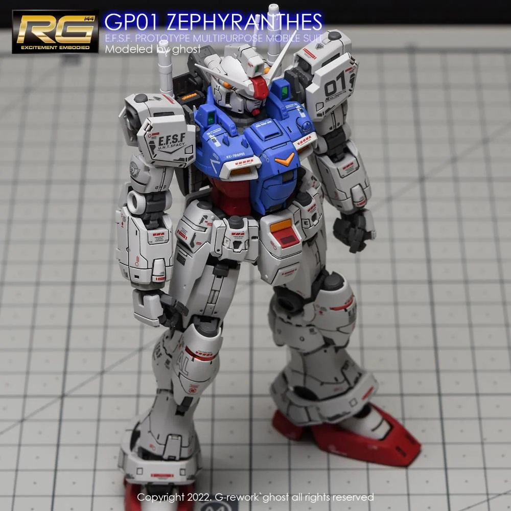 G-REWORK Decal RG12 RG Gundam GP01 Zephyranthes - Image 4