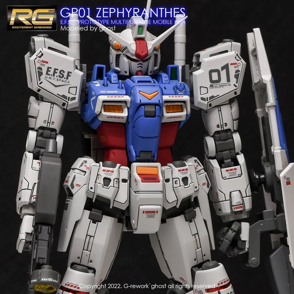 G-REWORK Decal RG12 RG Gundam GP01 Zephyranthes - Image 6