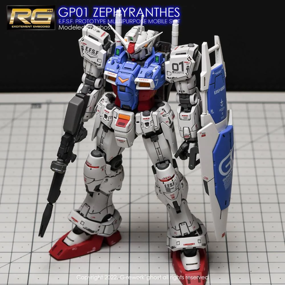 G-REWORK Decal RG12 RG Gundam GP01 Zephyranthes - Image 8