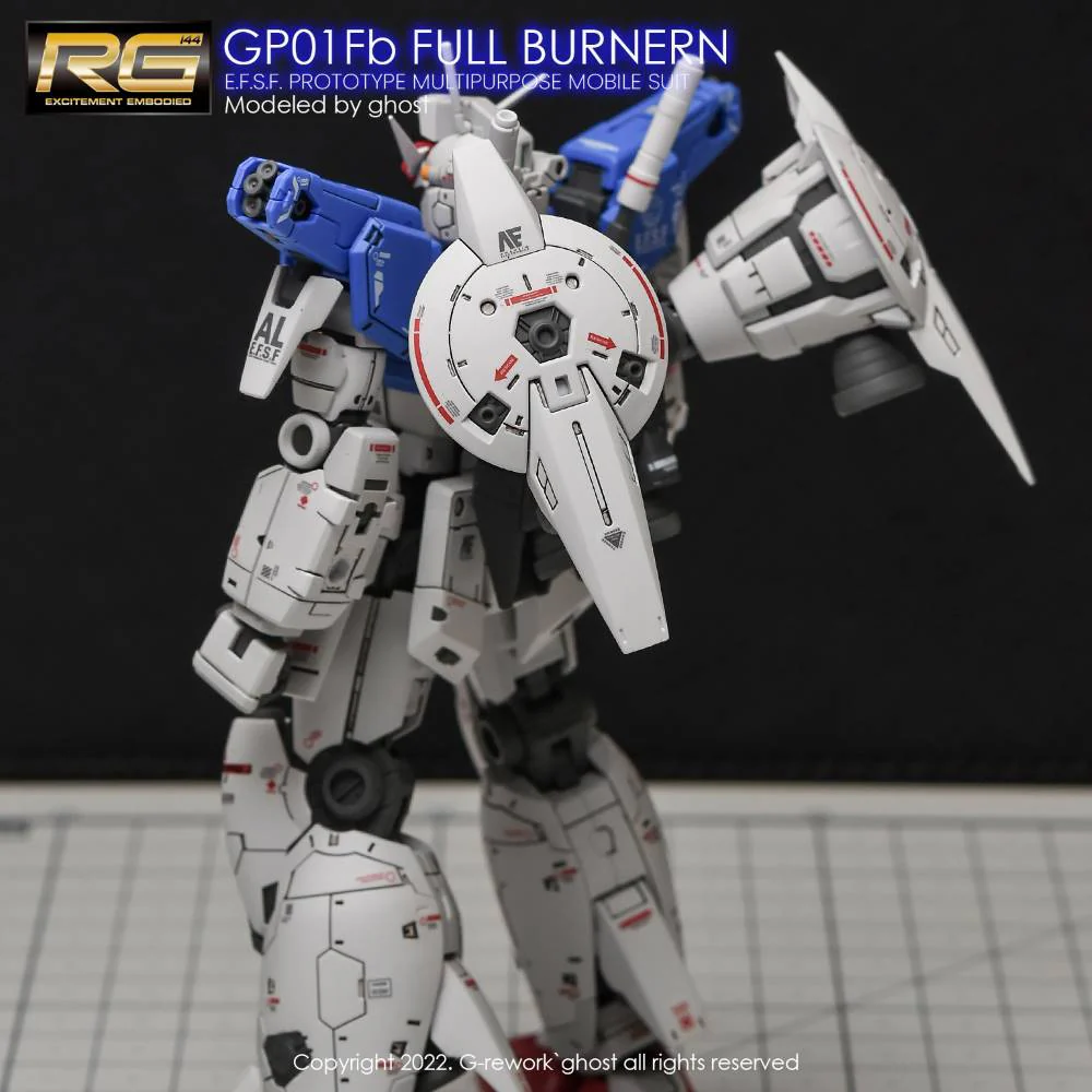 G-REWORK Decal RG13 RG Gundam GP01Fb Full Burnern - Image 4