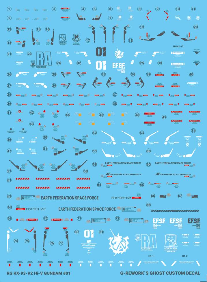 G-REWORK Decal RG36 RG Hi-Nu Gundam - Image 9