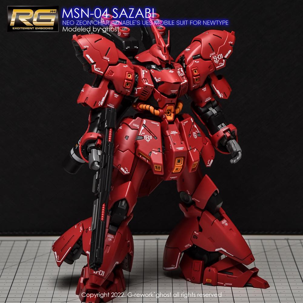G-REWORK Decal RG29 RG Sazabi (Decal v2.0) - Image 3