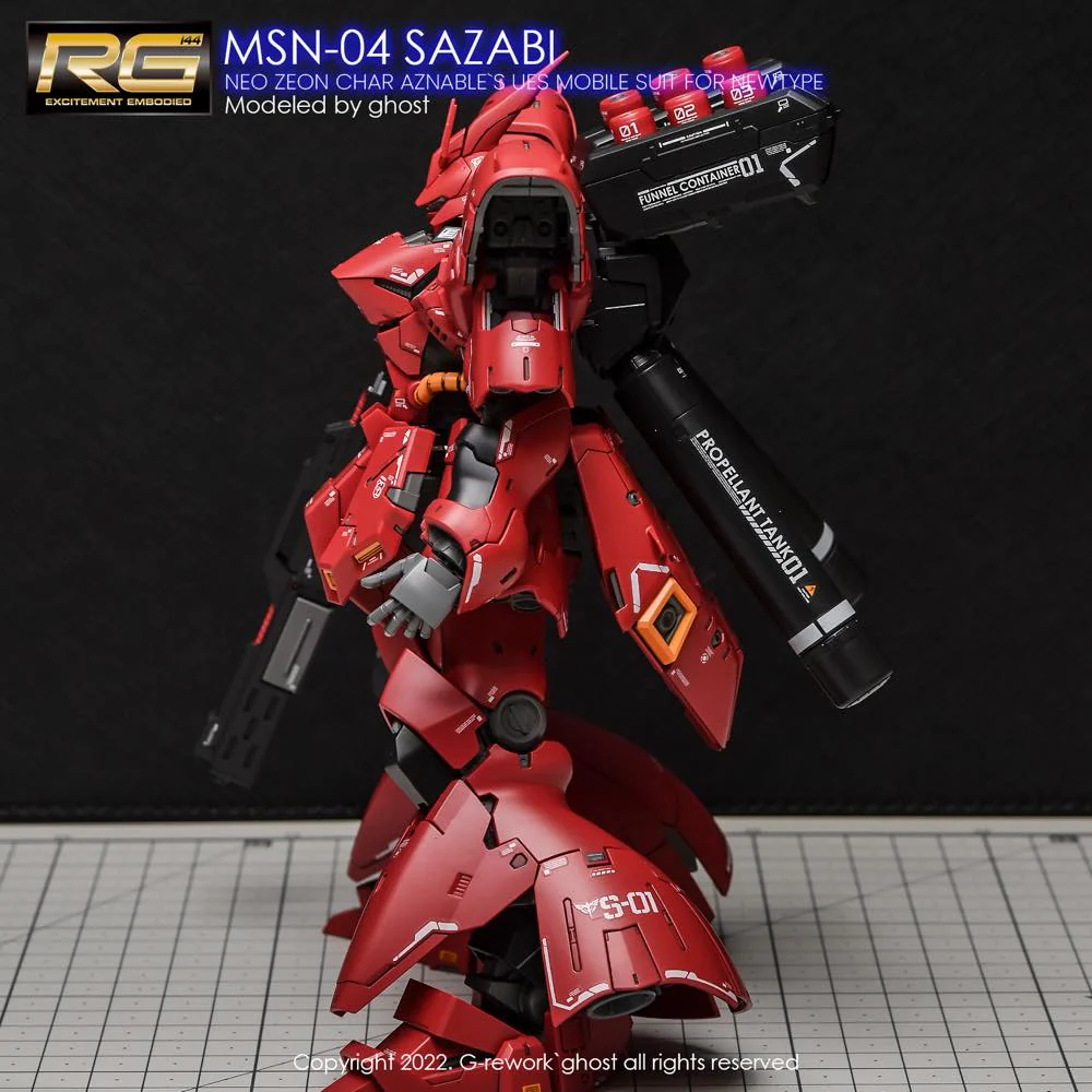 G-REWORK Decal RG29 RG Sazabi (Decal v2.0) - Image 4