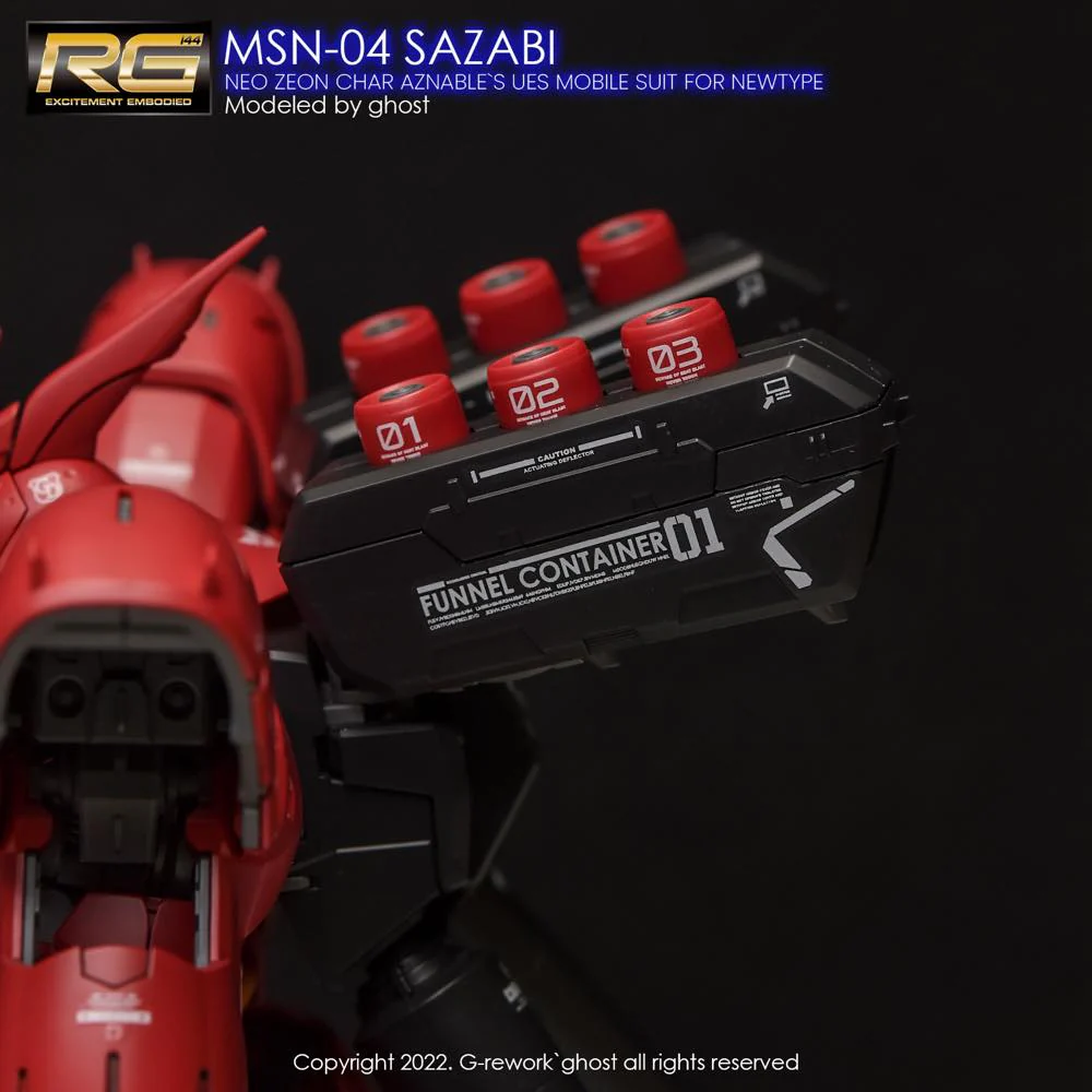 G-REWORK Decal RG29 RG Sazabi (Decal v2.0) - Image 5