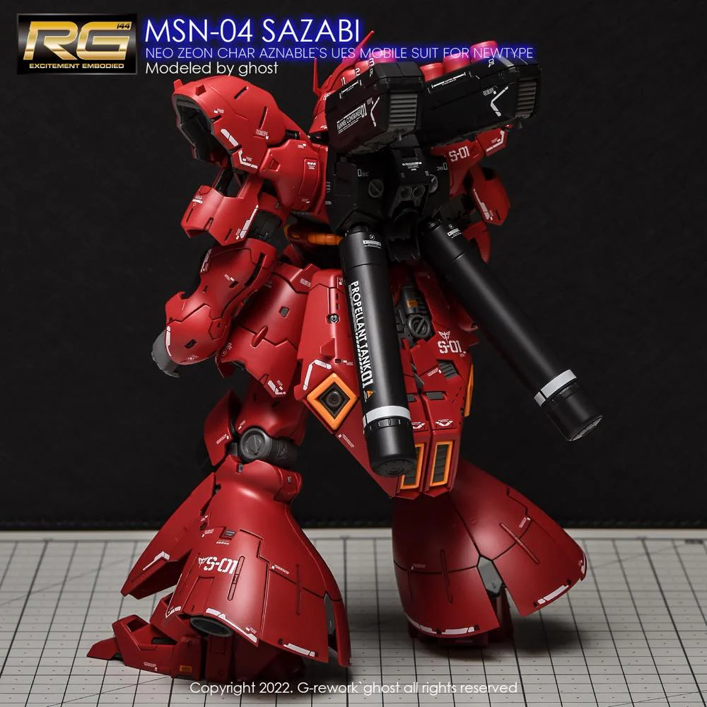 G-REWORK Decal RG29 RG Sazabi (Decal v2.0) - Image 6