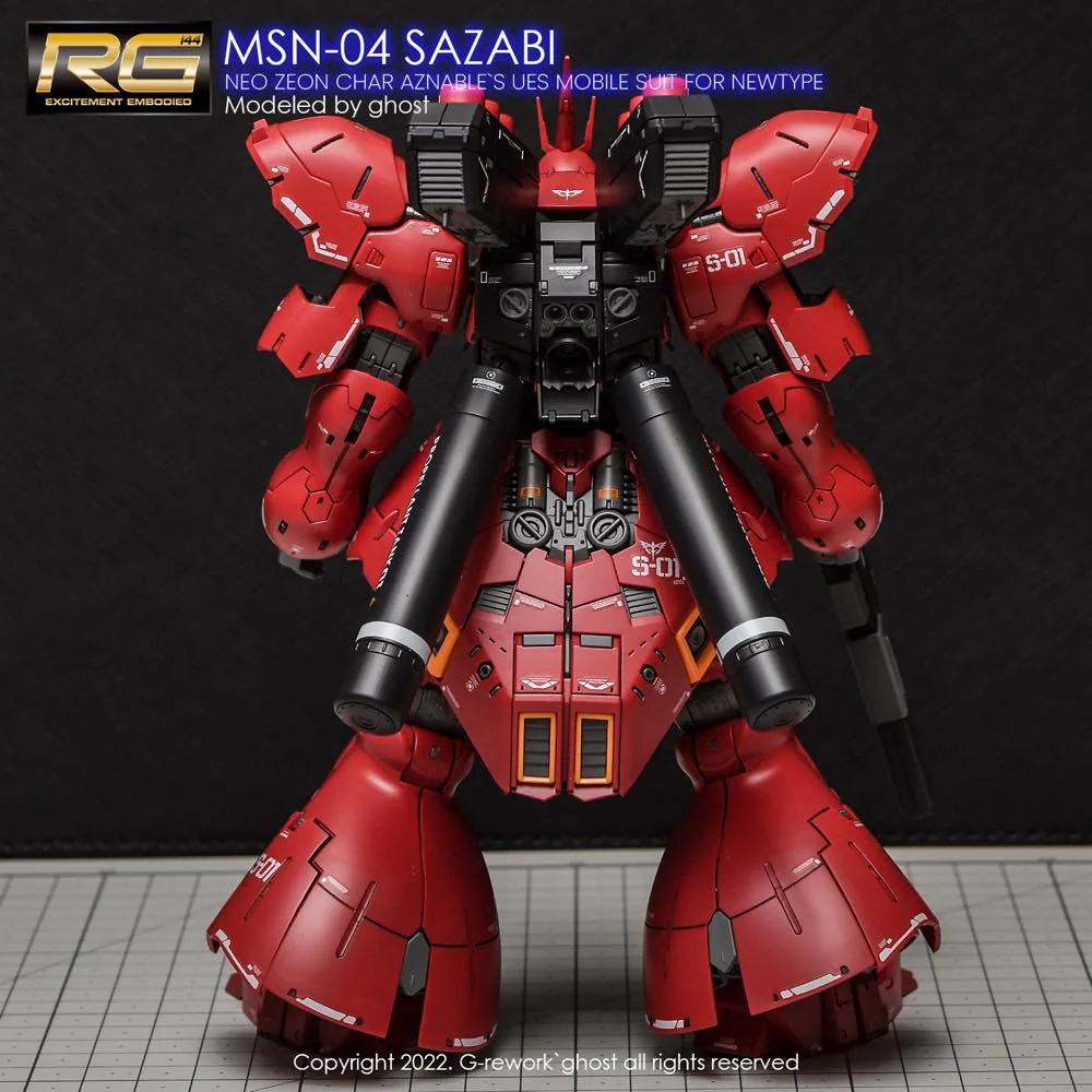 G-REWORK Decal RG29 RG Sazabi (Decal v2.0) - Image 7