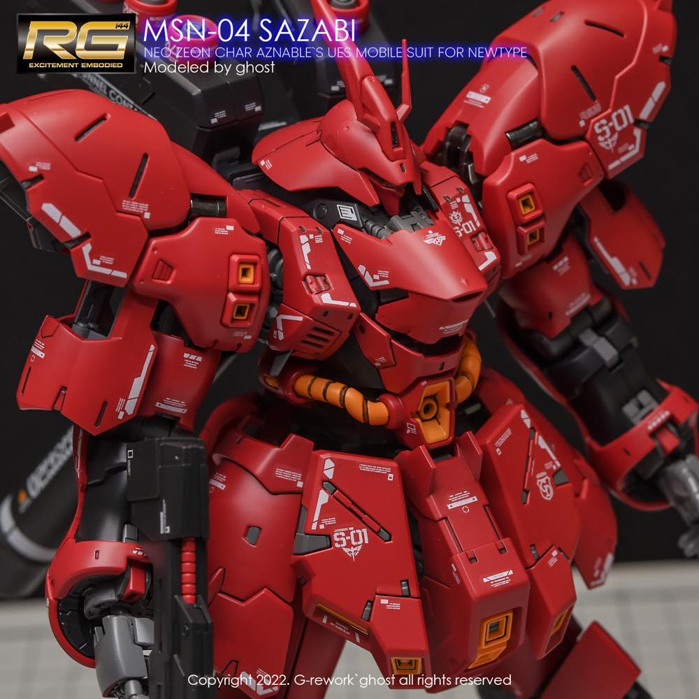 G-REWORK Decal RG29 RG Sazabi (Decal v2.0) - Image 8