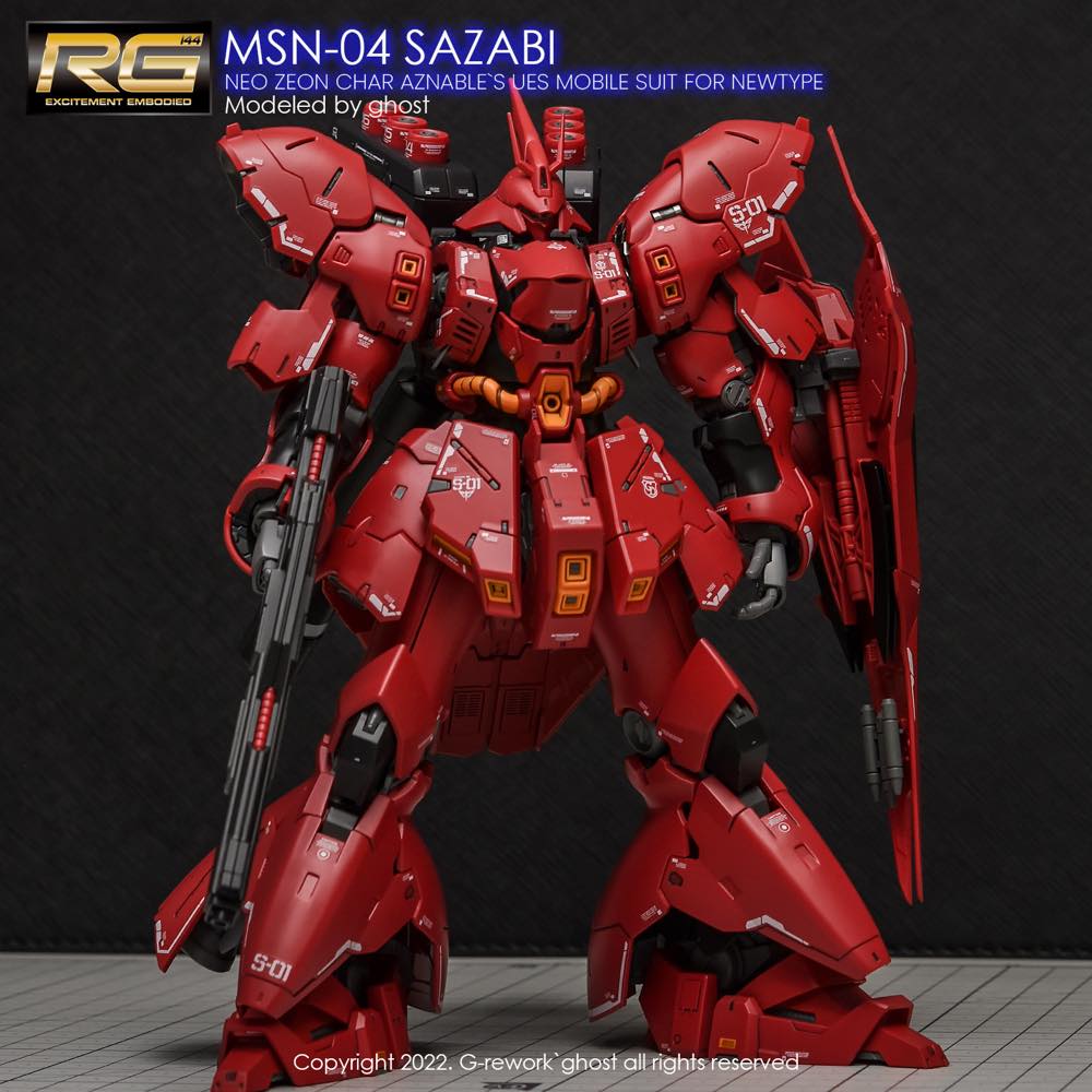 G-REWORK Decal RG29 RG Sazabi (Decal v2.0) - Image 9