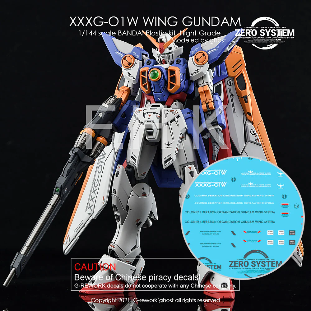 G-REWORK Decal RG35 RG Wing Gundam TV Ver.