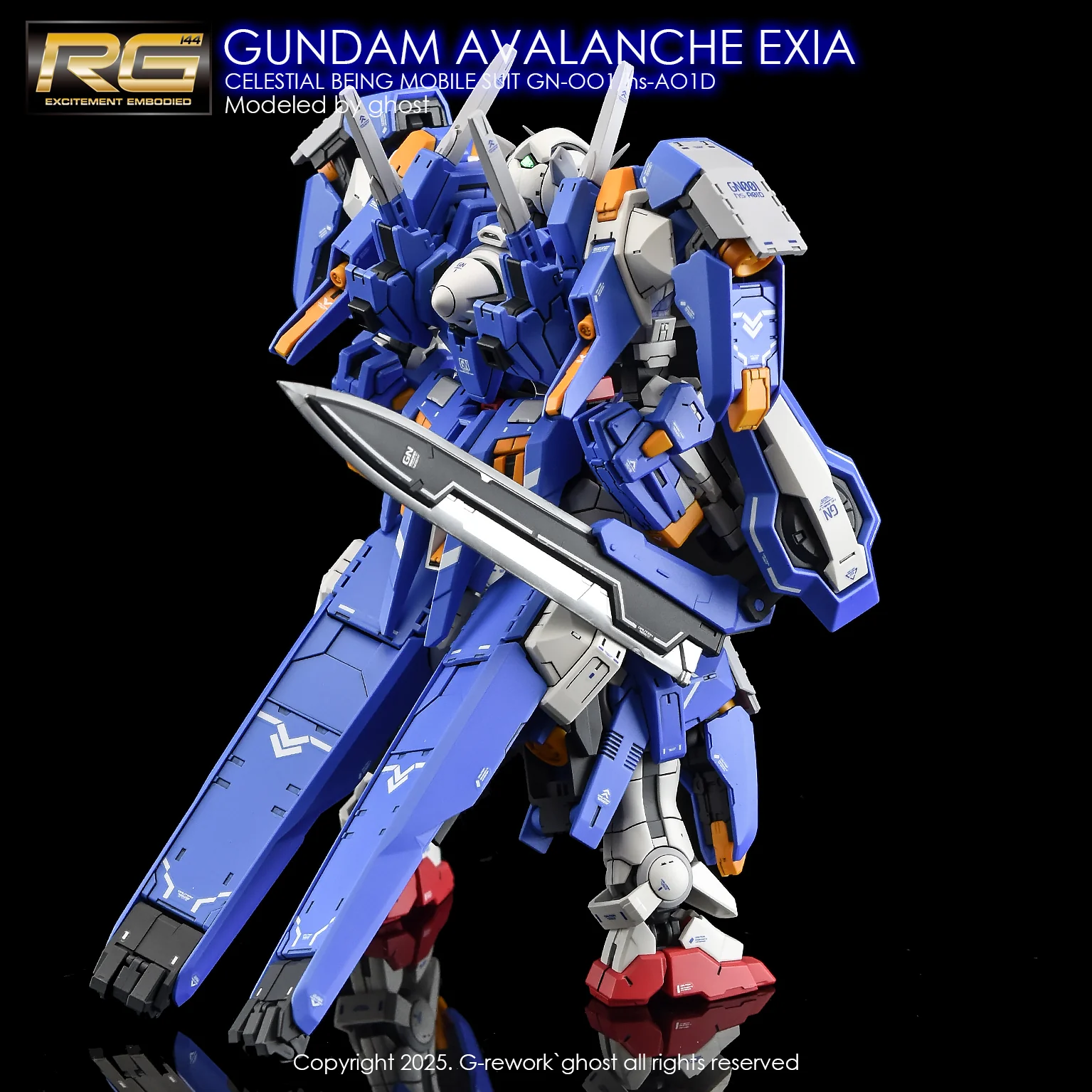 G-REWORK Decal RG15-AE RG Gundam Avalanche Exia - Image 7