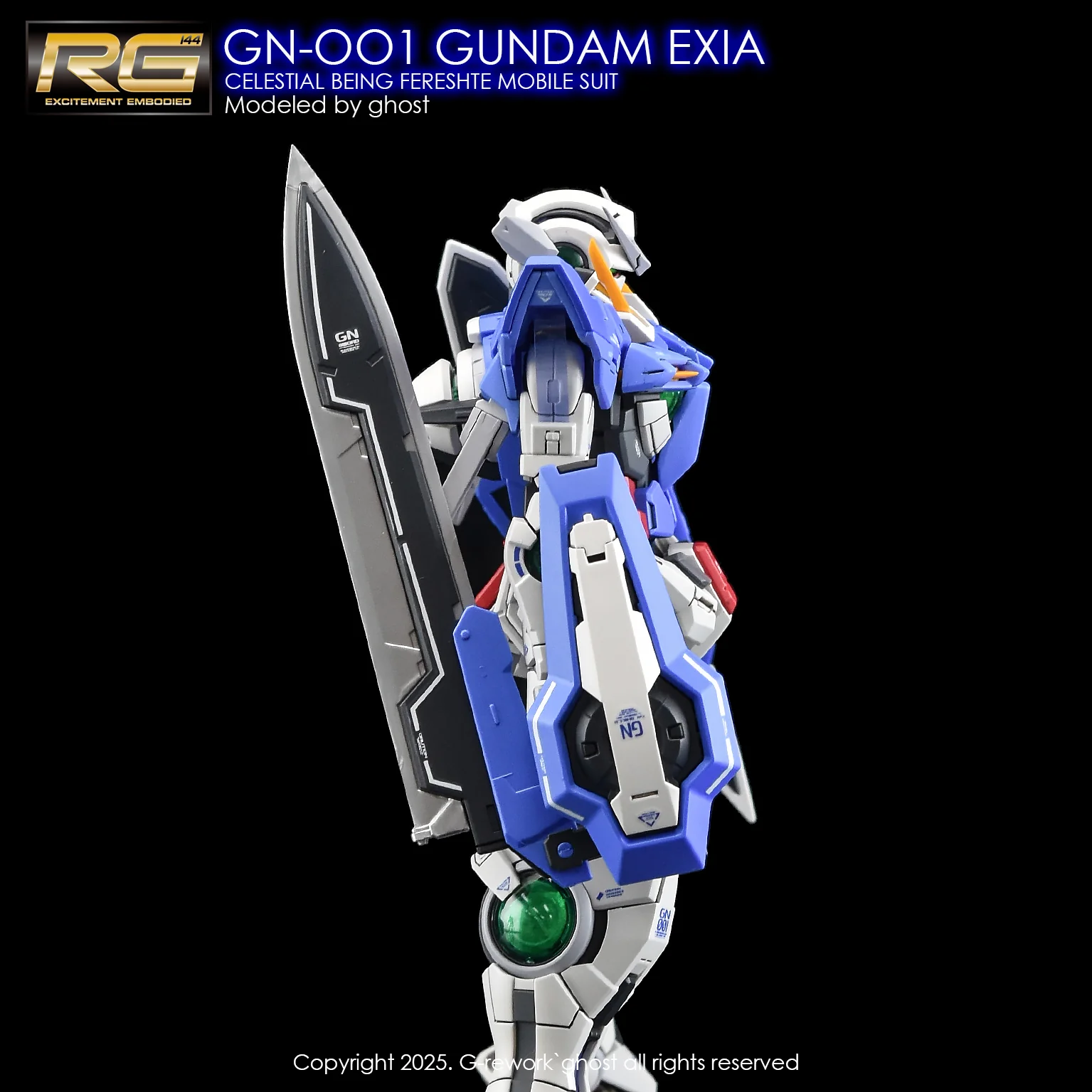 G-REWORK Decal RG15 RG Gundam Exia - Image 7