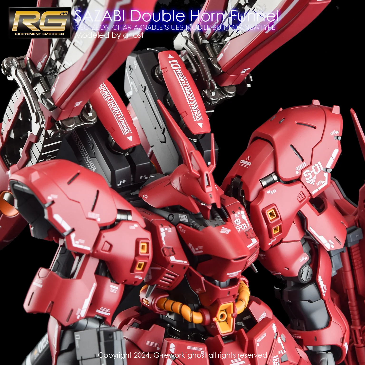 G-REWORK Decal RG29-DH RG Sazabi (Double Horn Expansion) - Image 10