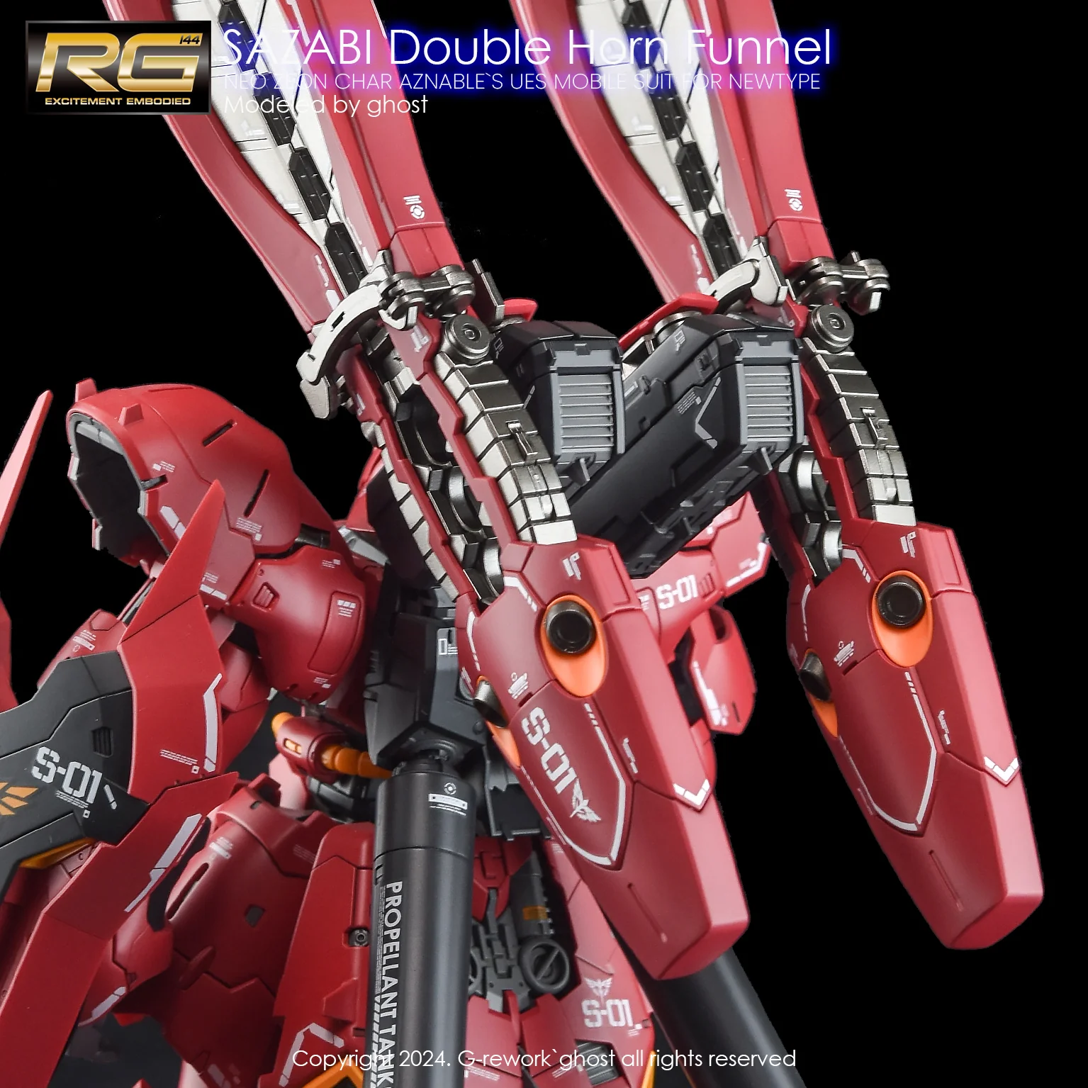 G-REWORK Decal RG29-DH RG Sazabi (Double Horn Expansion) - Image 11