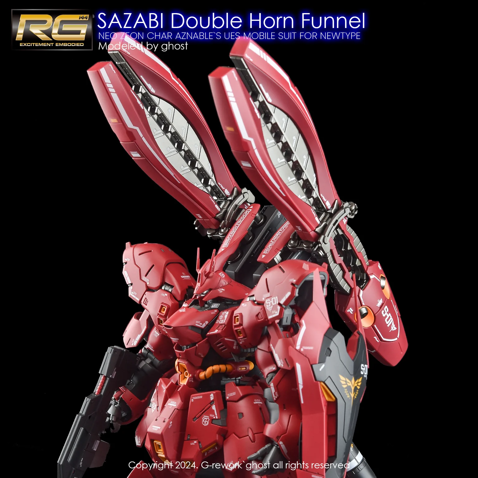 G-REWORK Decal RG29-DH RG Sazabi (Double Horn Expansion) - Image 4