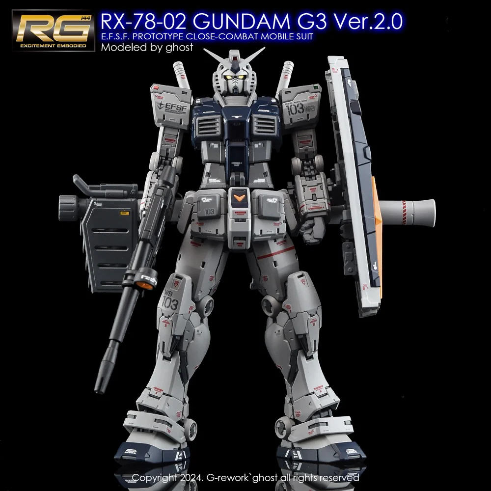 G-REWORK Decal RG40-G3 RG RX-78-2 Gundam G3 Ver 2.0 - Image 2