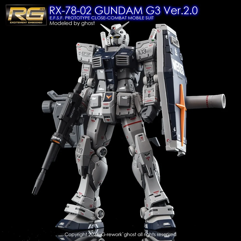 G-REWORK Decal RG40-G3 RG RX-78-2 Gundam G3 Ver 2.0 - Image 3