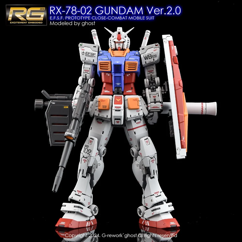 G-REWORK Decal RG40 RG RX-78-2 Gundam Ver 2.0 - Image 2