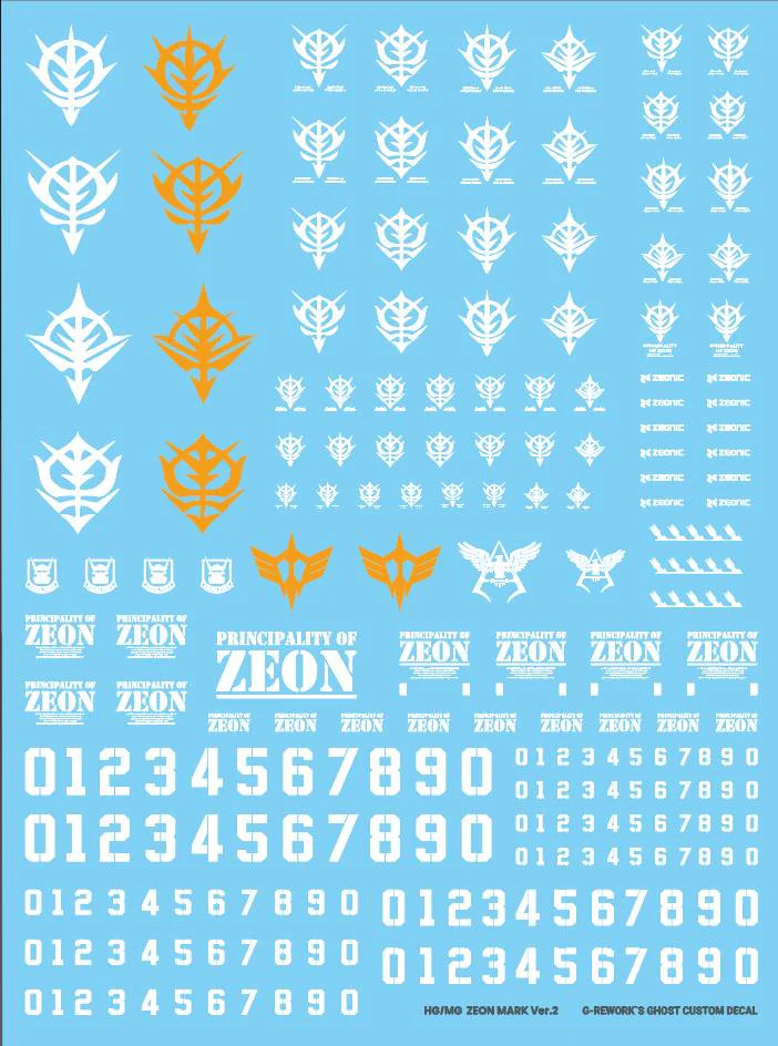 G-REWORK HG / MG Zeon Marking 02 - Image 2