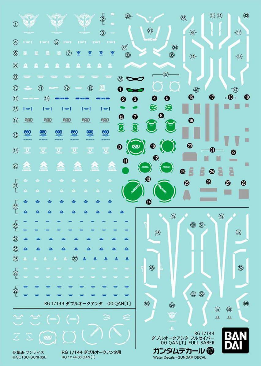 GD-117 RG 00 QAN[T] (Quanta) Decal - Image 2