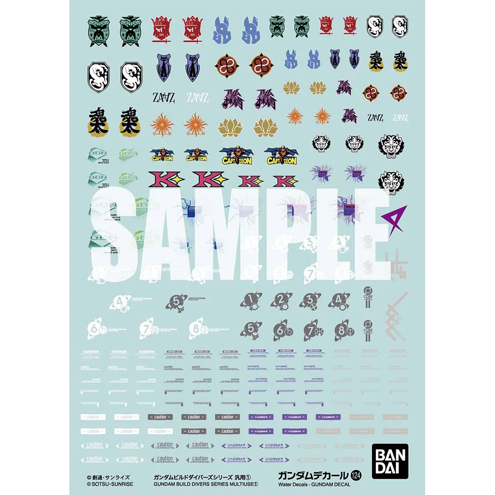 GD-124 HG Gundam Build Divers Decal