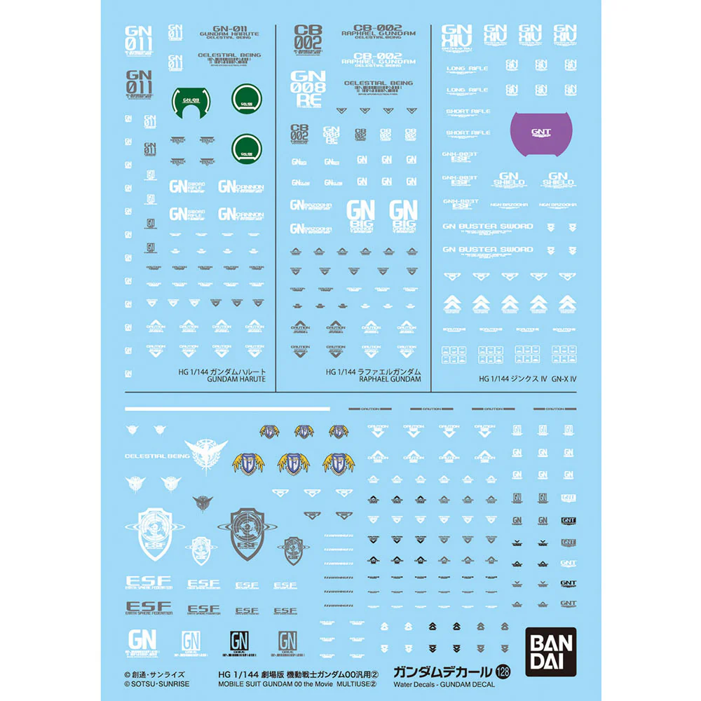 GD-128 Mobile Suit Gundam 00 The Movie 2 Decal