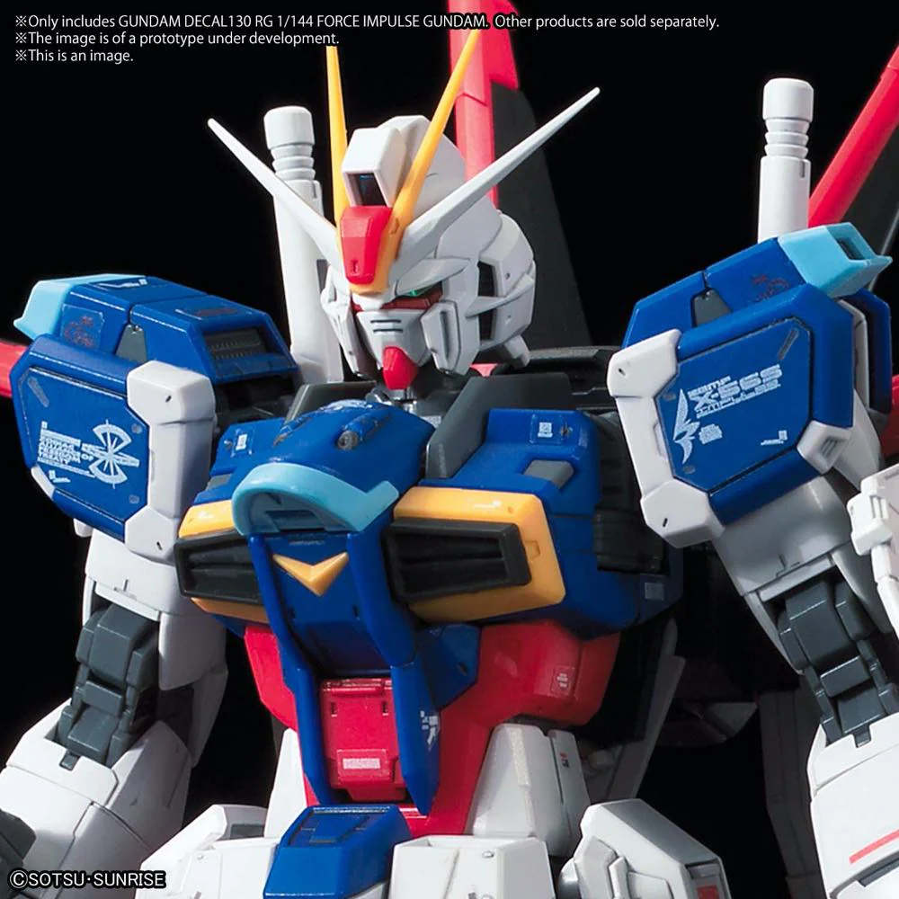 GD-130 RG Force Impulse Gundam Decal - Image 2