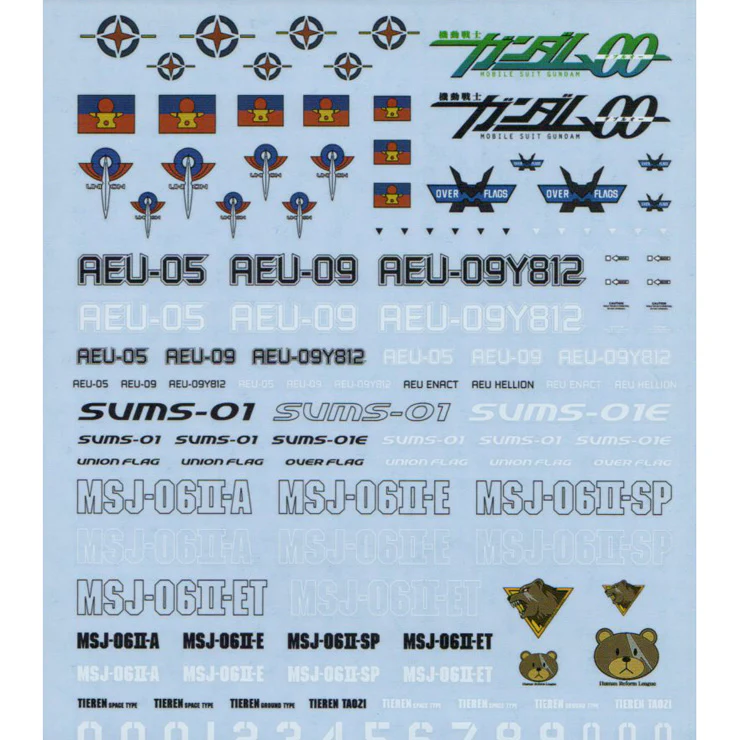 GD-47 HG Gundam 00 Series Decal