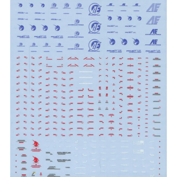 GD-76 HGUC Unicorn Gundam Decal