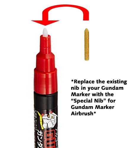 GMA01K Special Nib for Gundam Marker Airbrush - Image 4