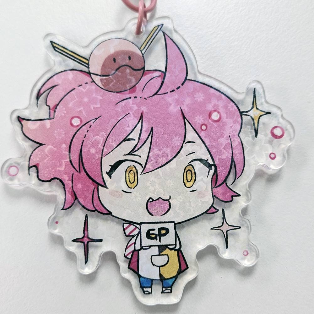 Gundam Planet Mascot Charm "Chibi Plum Cosmo" (3-inch, Cherry Blossom) - Image 4