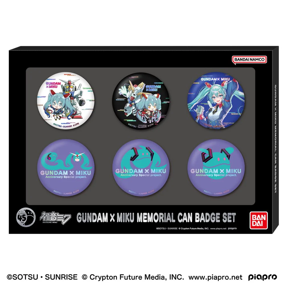 Gundam x Hatsune Miku Commemorative Can Badge (set) - Image 7