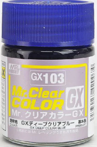 GX103 Mr. Color GX Deep Clear Blue - Image 2