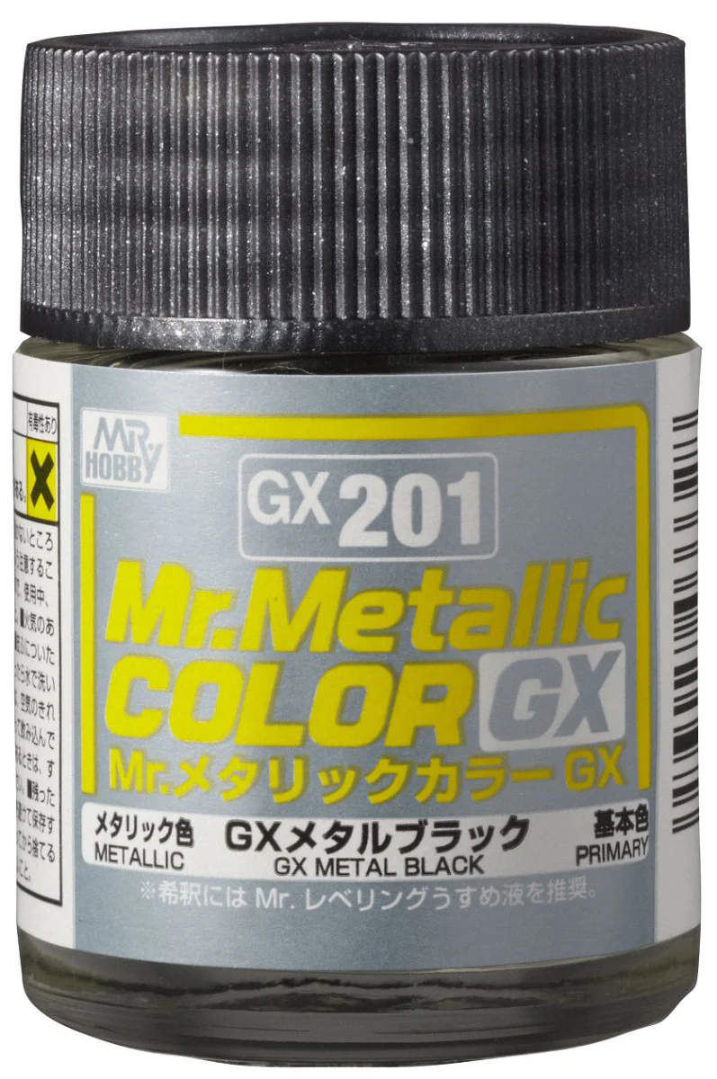 GX201 Mr. Metallic Color GX Metal Black - Image 2