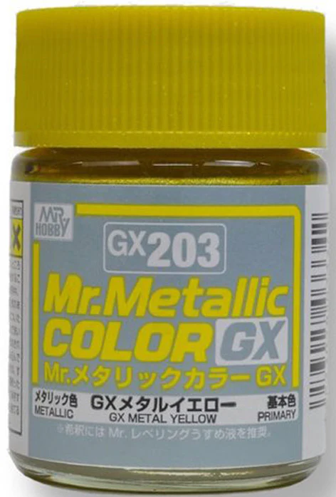 GX203 Mr. Metallic Color GX Metal Yellow - Image 2